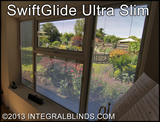 Cordless and wandless integral blinds integrated blinds