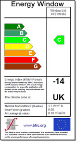 window energy ratings BFRC